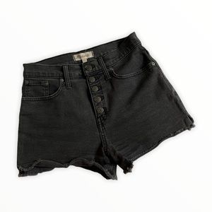 Madewell Black Denim Shorts Sz 26